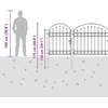 Sodo tvorelės vartai su arkiniu viršumi ASSEN 400 x 175 cm