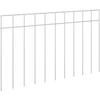 Sodo tvoros plokštė 12 pcs Galvanizuotas plienas Sidabrinė