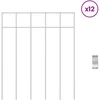 Sodo tvoros plokštė 12 pcs Galvanizuotas plienas Sidabrinė