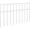 Sodo tvoros plokštė 12 pcs Galvanizuotas plienas Sidabrinė