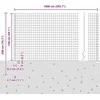 Euro tvoros su stulpu 10 x 1,5 m Galvanizuotas plienas