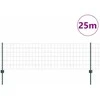 Euro tvoros su stulpu 25 x 0,6 m PVC dengtas plienas Žalia