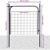 Sodo tvoros vartai 100 x 100 cm, antracito spalvos