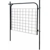 Sodo tvoros vartai 100 x 100 cm, antracito spalvos
