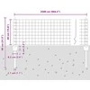 Euro tvoros su stulpu 25 x 0,4 m Galvanizuotas plienas