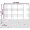 Euro tvoros su stulpu 25 x 1,2 m Galvanizuotas plienas