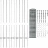 Euro tvoros su stulpu 25 x 1 m Galvanizuotas plienas Sidabrinė