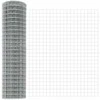 Euro tvoros su stulpu 25 x 1 m Galvanizuotas plienas Sidabrinė