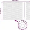 Hexagonal Fence with Post 25 x 1,2 m PVC dengtas plienas Žalia
