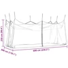 Sodo uodų tinklas 220 mesh Balta 3 x 6 x 2,5 m Poliesteris