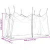 Sodo uodų tinklas 220 mesh Juoda 3 x 4,5 x 2,5 m Poliesteris