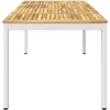 Sodo vakarienės stalas Balta apdaila 180 x 88,5 x 75 cm