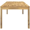 Sodo vakarienės stalas Balta 196 x 100,5 x 75 cm