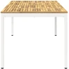 Sodo vakarienės stalas Balta 196 x 100,5 x 75 cm