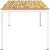 Sodo vakarienės stalas Balta 196 x 100,5 x 75 cm