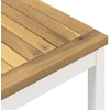 Sodo vakarienės stalas Balta 196 x 100,5 x 75 cm
