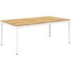 Sodo vakarienės stalas Balta 196 x 100,5 x 75 cm