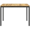 Sodo vakarienės stalas Balinta ir juoda 108,5 x 55 x 75 cm
