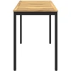 Sodo vakarienės stalas Balinta ir juoda 108,5 x 55 x 75 cm