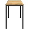 Sodo vakarienės stalas Balta ir juoda 108,5 x 55 x 75 cm