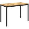 Sodo vakarienės stalas Balta ir juoda 108,5 x 55 x 75 cm