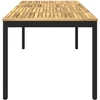 Sodo vakarienės stalas Balinta ir juoda 147 x 88,5 x 75 cm