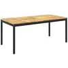 Sodo vakarienės stalas Balta ir juoda 180 x 88,5 x 75 cm