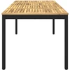 Sodo vakarienės stalas Balinta ir juoda 180 x 88,5 x 75 cm