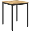 Sodo vakarienės stalas Balta ir juoda 60 x 60,5 x 75 cm