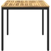 Sodo vakarienės stalas Balta ir juoda 80 x 80,5 x 75 cm
