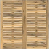 Sodo vakarienės stalas Balinta ir juoda 80 x 80,5 x 75 cm