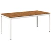 Sodo vakarienės stalas Natūrali ir Balta 180 x 88,5 x 75 cm
