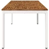 Sodo vakarienės stalas Natūrali ir Balta 180 x 88,5 x 75 cm