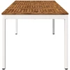 Sodo vakarienės stalas Natūrali ir Balta 180 x 88,5 x 75 cm