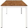 Sodo vakarienės stalas Natūrali ir Balta 147 x 88,5 x 75 cm