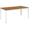 Sodo vakarienės stalas Natūrali ir Balta 180 x 88,5 x 75 cm