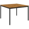 Sodo vakarienės stalas Natūrali ir juoda 110 x 108,5 x 75 cm