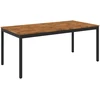 Sodo vakarienės stalas Natūrali ir juoda 147 x 88,5 x 75 cm