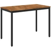Sodo vakarienės stalas Natūrali ir juoda 108,5 x 55 x 75 cm
