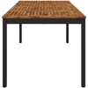 Sodo vakarienės stalas Natūrali ir juoda 147 x 88,5 x 75 cm