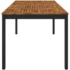 Sodo vakarienės stalas Natūrali ir juoda 180 x 88,5 x 75 cm