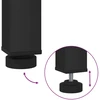 Sodo vakarienės stalas Natūrali ir juoda 80 x 80,5 x 75 cm
