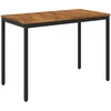 Sodo vakarienės stalas Natūrali ir juoda 108,5 x 55 x 75 cm