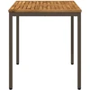 Sodo vakarienės stalas Natūralus ir kava 70 x 68,5 x 75 cm