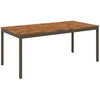 Sodo vakarienės stalas Natūralus ir kava 147 x 88,5 x 75 cm