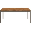 Sodo vakarienės stalas Natūralus ir kava 180 x 88,5 x 75 cm