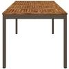 Sodo vakarienės stalas Natūralus ir kava 147 x 88,5 x 75 cm