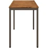 Sodo vakarienės stalas Natūralus ir kava 108,5 x 55 x 75 cm