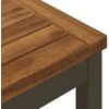 Sodo vakarienės stalas Natūralus ir kava 110 x 108,5 x 75 cm