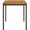 Sodo vakarienės stalas Natūralus ir kava 70 x 68,5 x 75 cm